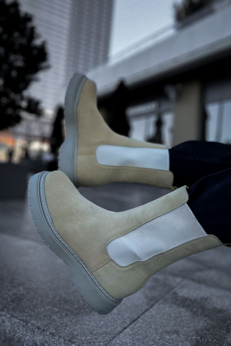 Mens Alaska Boots - Beige - 223