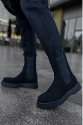Mens Alaska Boots - Black Suede - 223