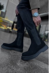 Mens Alaska Boots - Black Suede - 223