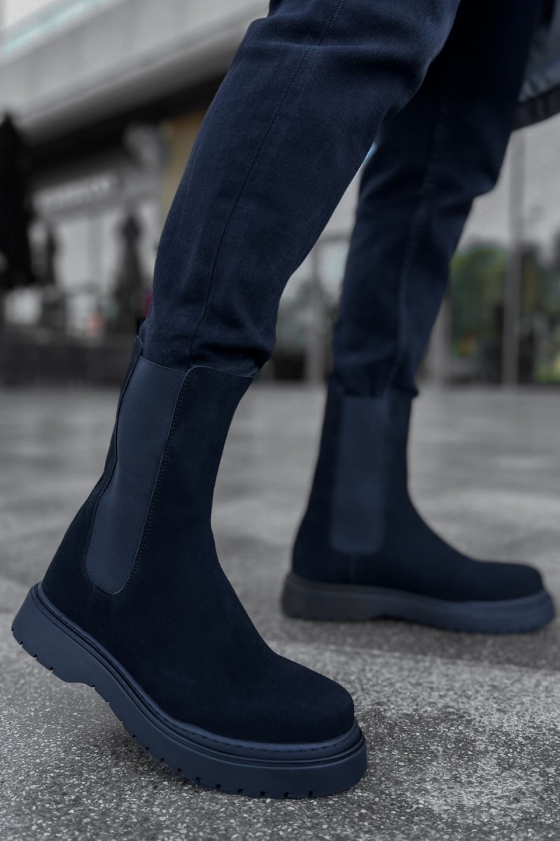 Mens Alaska Boots - Black Suede - 223