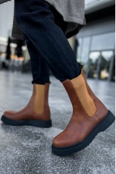 Mens Alaska Boots - Tan Black - 223