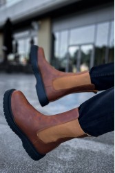 Mens Alaska Boots - Tan Black - 223