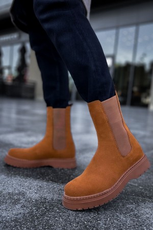 Mens Alaska Boots - Tan Suede - 223