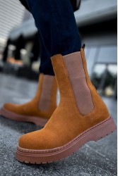 Mens Alaska Boots - Tan Suede - 223