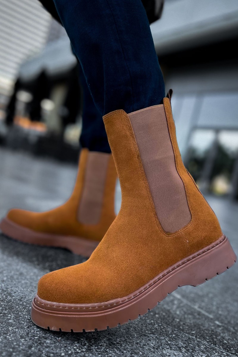 Mens Alaska Boots - Tan Suede - 223