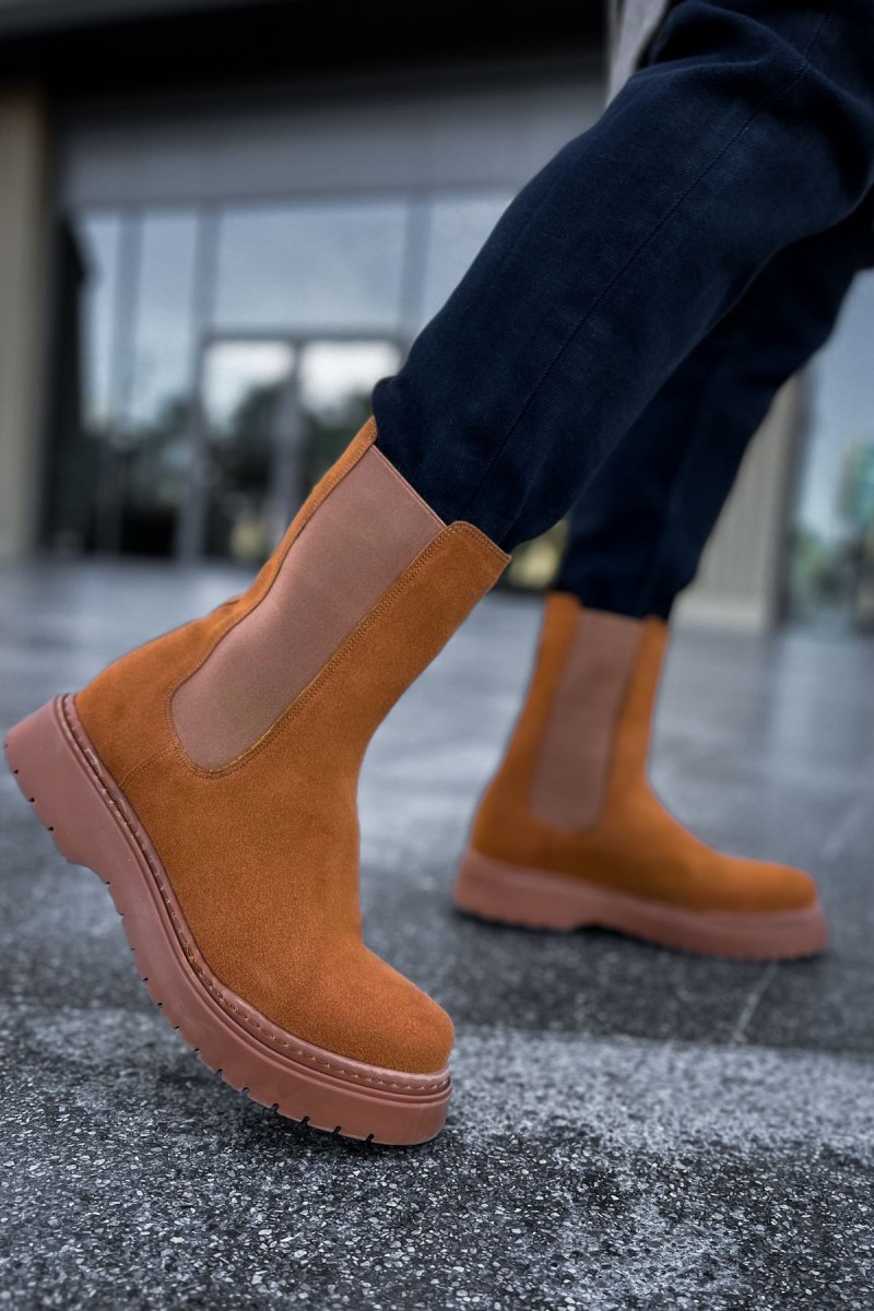 Mens Alaska Boots - Tan Suede - 223
