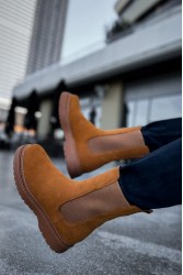 Mens Alaska Boots - Tan Suede - 223