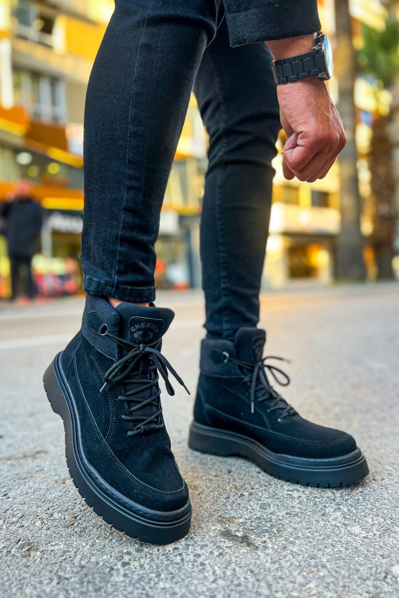 Mens Boots - Black  - 225