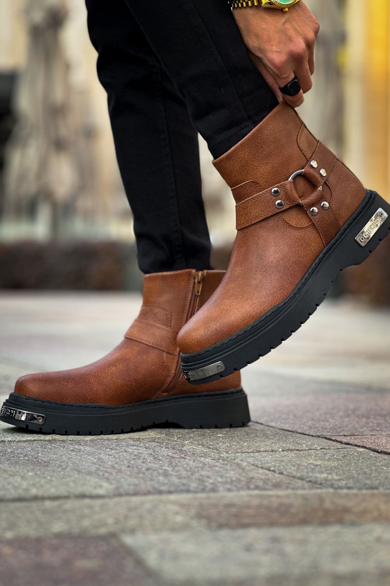 Mens Boots - Tan - 227