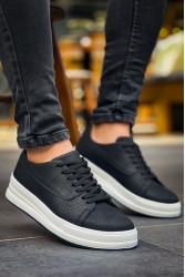 Mens Sneakers - Black -White - 2401