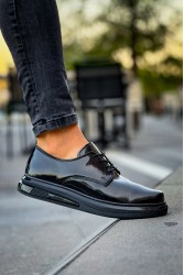 Mens Classic Shoes - Black Patent Leather - 2403