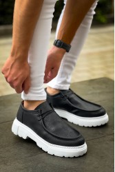 Mens Shoes - Black White - 2404