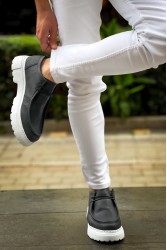 Mens Shoes - Black White - 2404