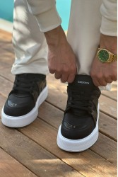 Mens Sneakers - Black White - 2407