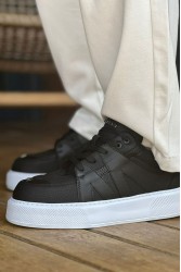 Mens Sneakers - Black White - 2407
