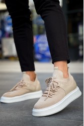 Mens Sneakers - Beige - 2408