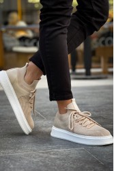 Mens Sneakers - Beige - 2408