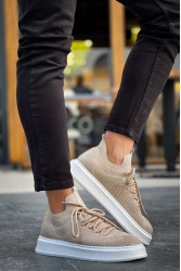 Mens Sneakers - Beige - 2408