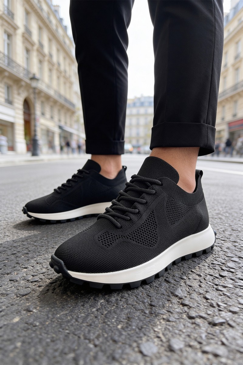 Mens Sneakers - Black - 2409