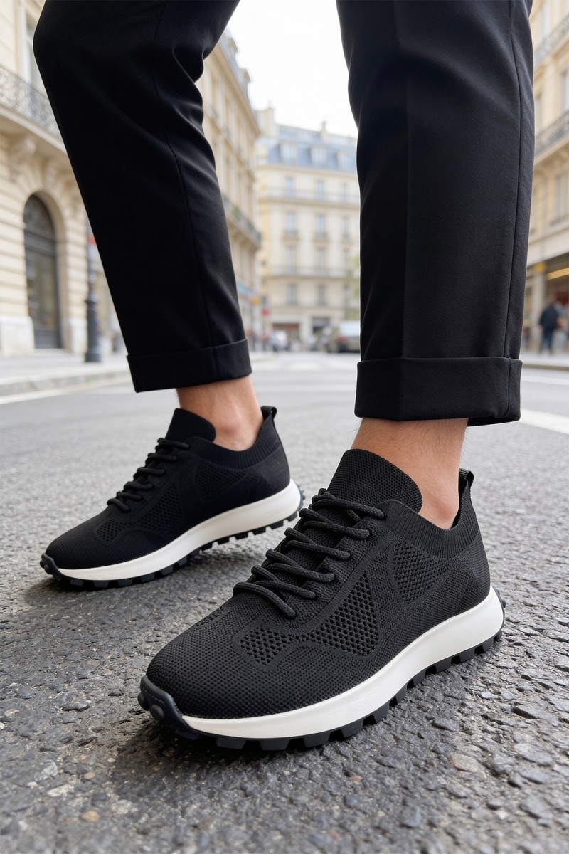 Mens Sneakers - Black - 2409