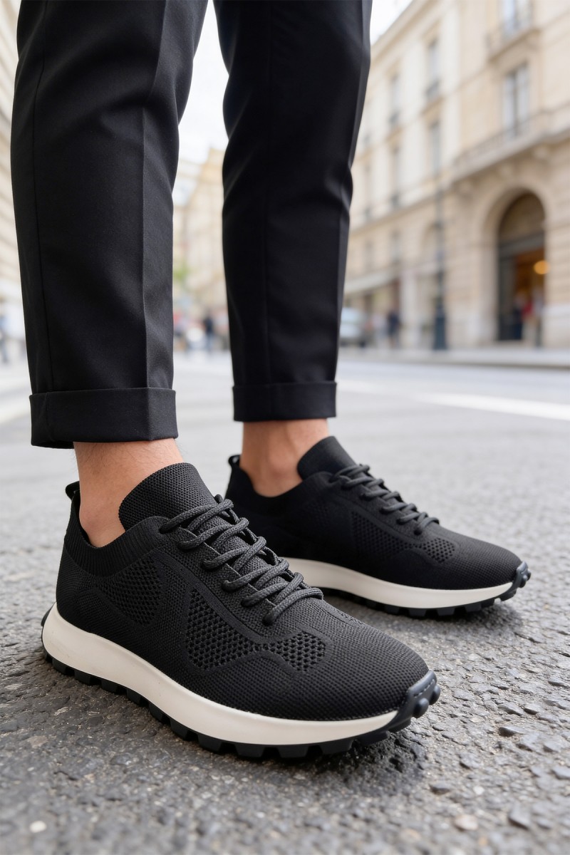 Mens Sneakers - Black - 2409