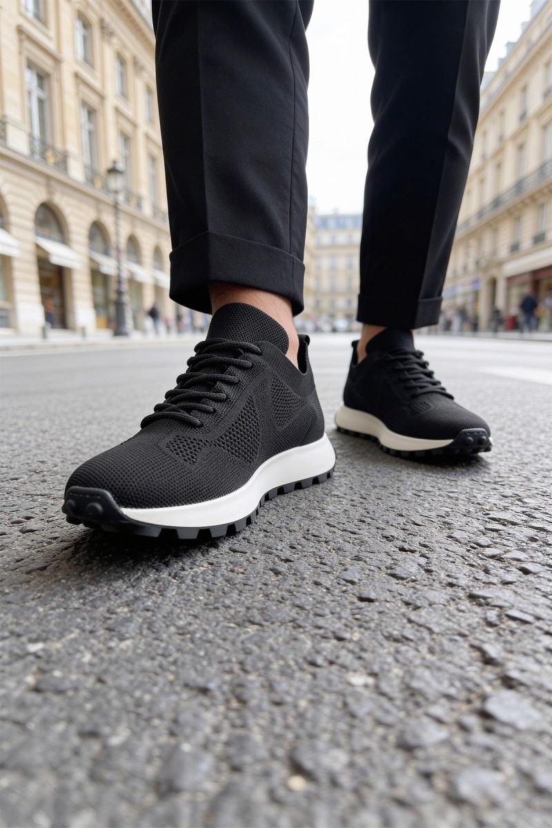 Mens Sneakers - Black - 2409