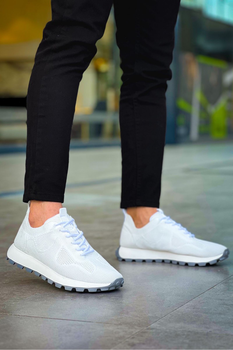 Mens Sneakers - White - 2409