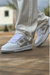 Mens Sneakers - White Beige - 2410