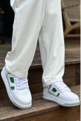 Mens Sneakers - White Green - 2410