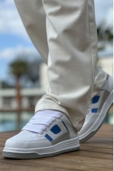 Mens Sneakers - White Blue - 2410