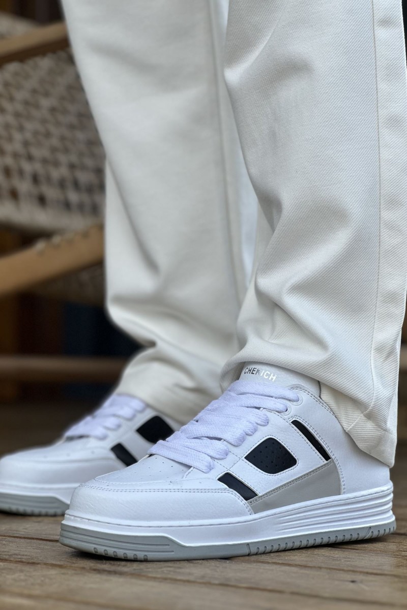 Mens Sneakers - White Black - 2410