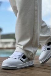 Mens Sneakers - White Black - 2410