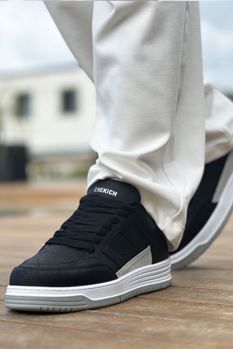 Mens Sneakers - Black White - 2410