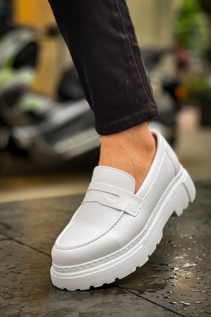 Mens Loafer - White - 2417