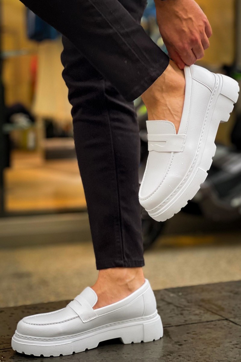 Mens Loafer - White - 2417