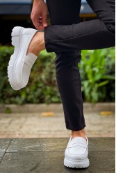 Mens Loafer - White - 2417