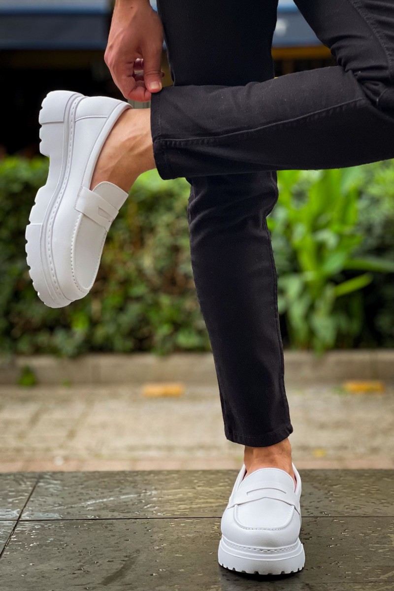Mens Loafer - White - 2417