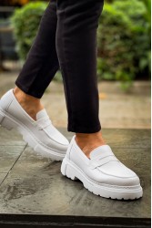 Mens Loafer - White - 2417