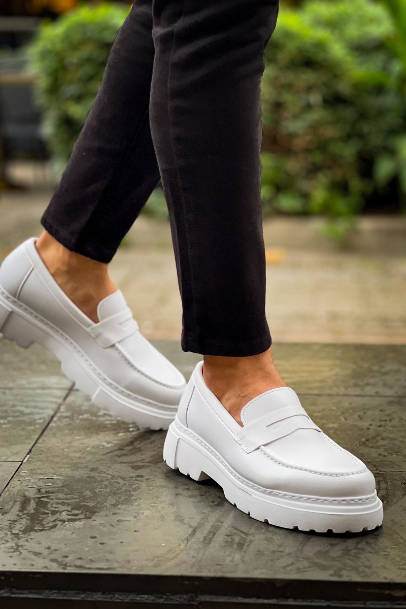 Mens Loafer - White - 2417