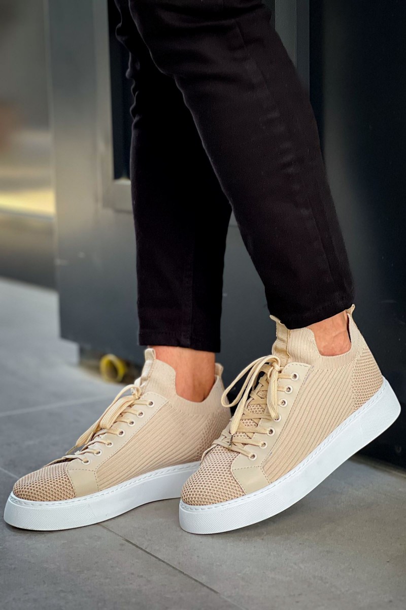 Mens Sneakers - Beige - 2423