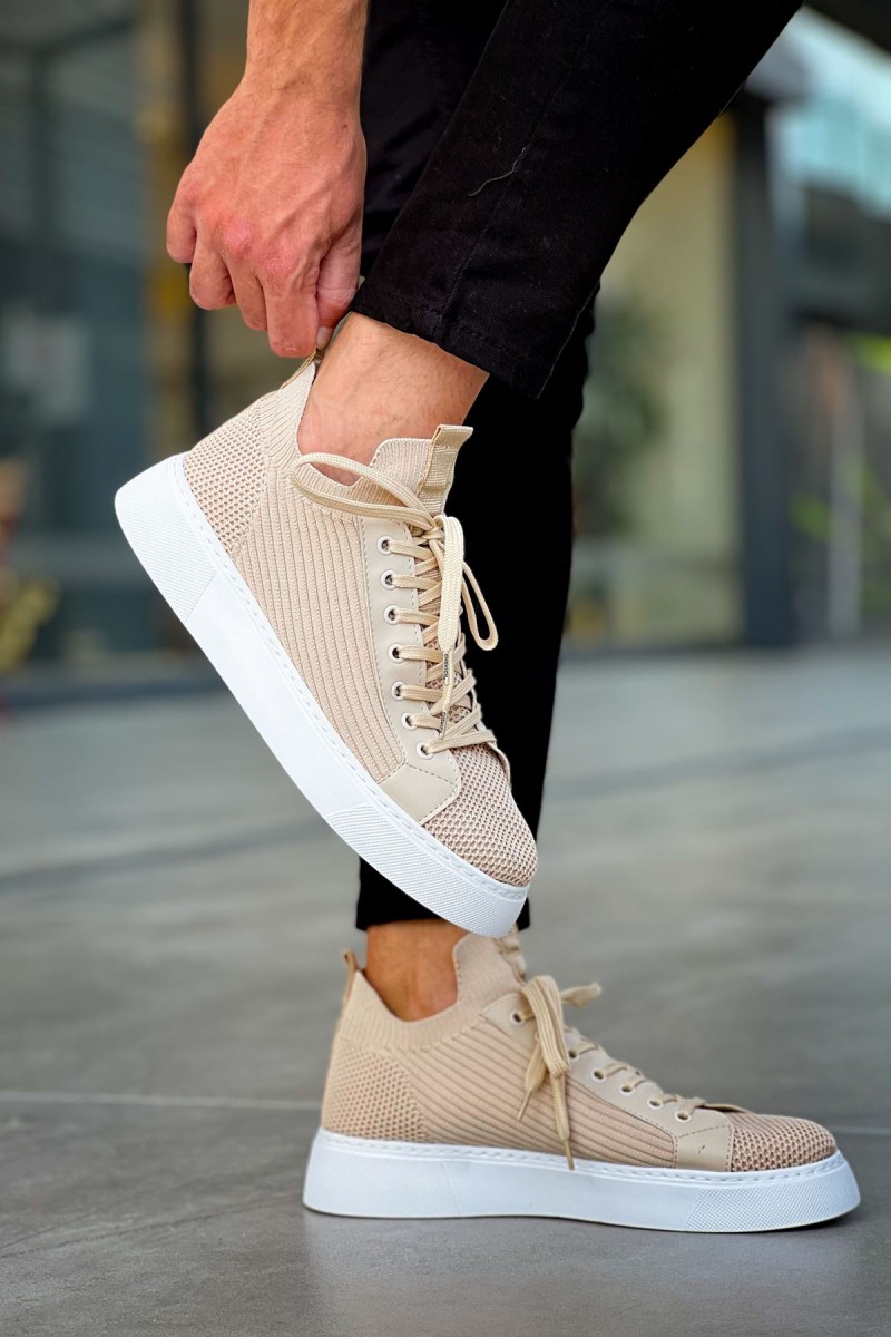 Mens Sneakers - Beige - 2423