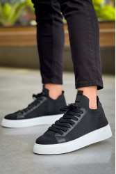 Mens Sneakers - Black White - 2423