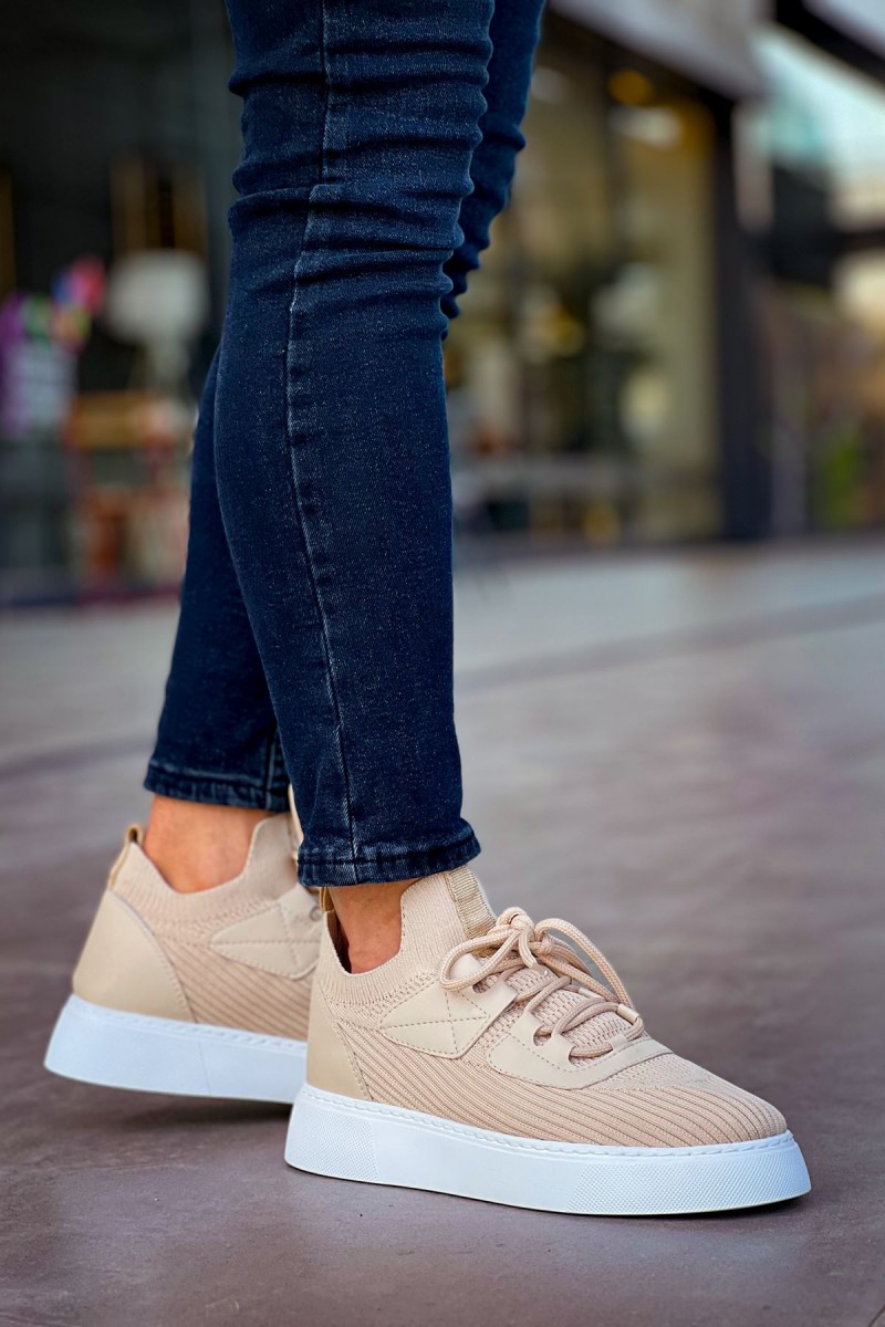 Mens Sneakers - Beige - 2425