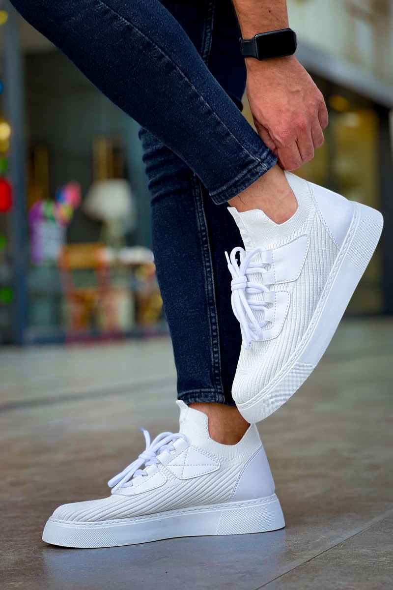 Mens Sneakers - White - 2425