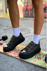 Mens Sneakers - Black Khaki - 251