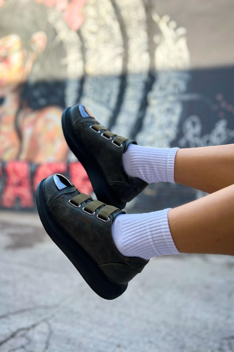 Mens Sneakers - Black Khaki - 251