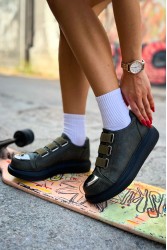 Mens Sneakers - Black Khaki - 251