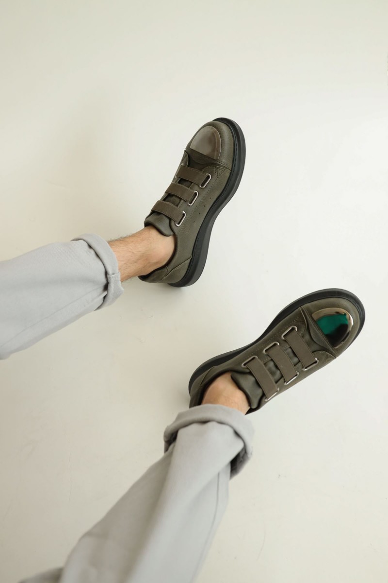 Mens Sneakers - Black Khaki - 251