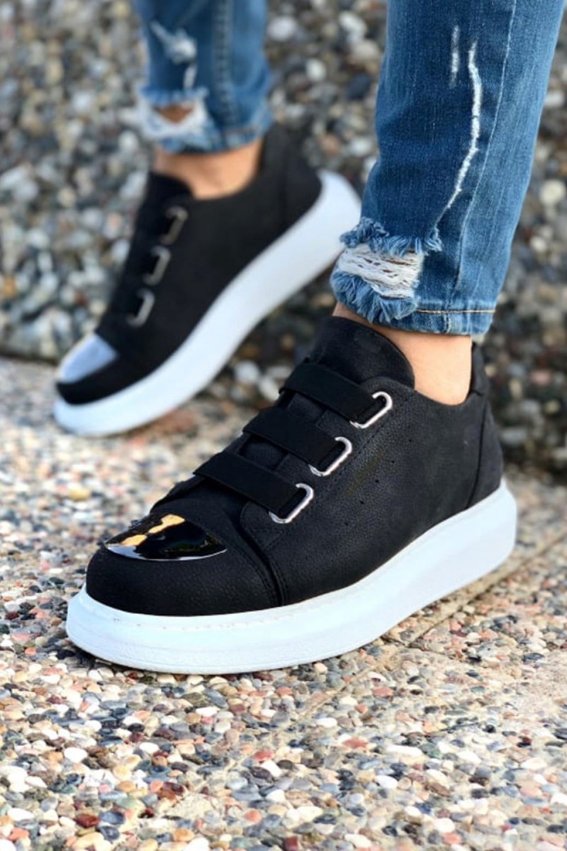 Mens Sneakers - Black White - 251