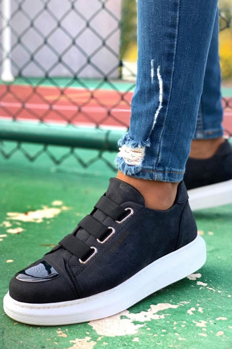 Mens Sneakers - Black White - 251